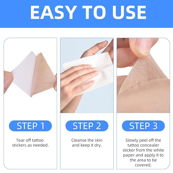 Tattoo Cover up Patch, Waterproof Sweatproof Sticker Patch, of 1)