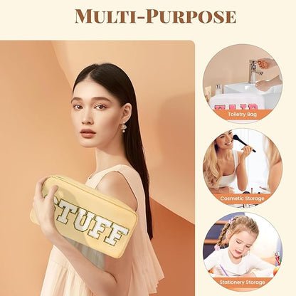 4pcs preppy makeup bags set,