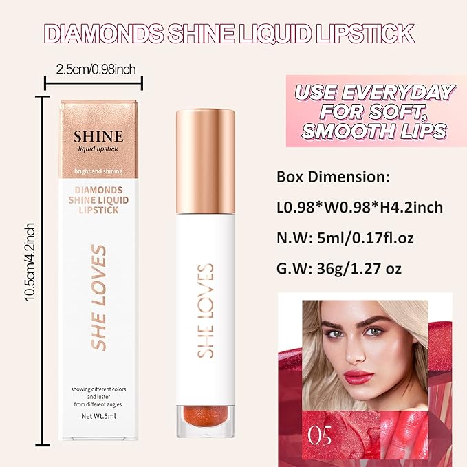 Women Matte Lipstick Red Long Lasting Liquid Lipstick, Long