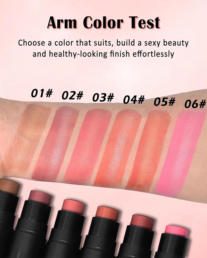 Cream Blush Stick Makeup for Cheeks, Multi Blush for Women-06