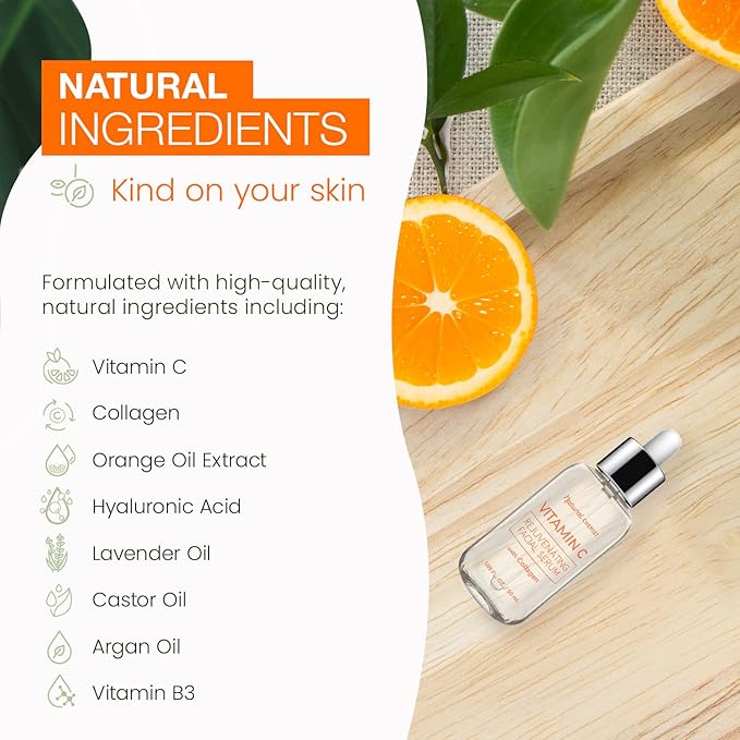Vitamin C & Collagen Serum & Day Cream Value Set - Dermatologist Tested, Skin Brightening, Anti-Aging, Acne Treatment, Cruelty Free Korean Skin Care For All Skin Types - 1.69 oz
