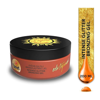 Eda Taspinar Intense Glitter Bronzing Gel Tanning and Moisturizes 6.8 fl oz (200 ml)