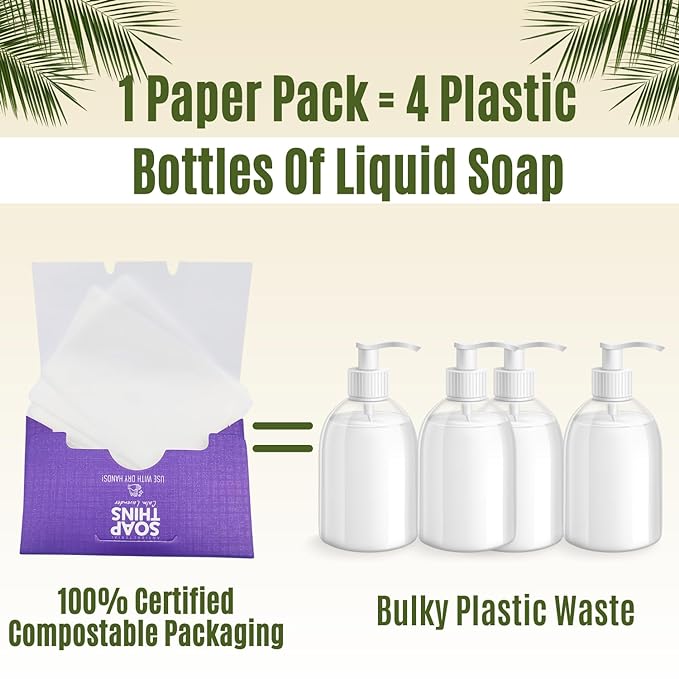 400 Sheets Paper Soap Strips For