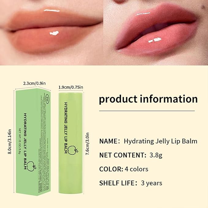 Hydrating Jelly Lipstick,Instantly Hydrating Lip Tint
