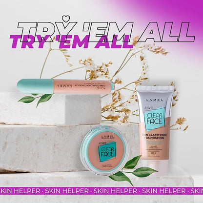 Lamel- Oh my Clear Face Foundation-406 Sand | 40ml