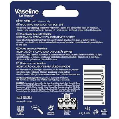 Vaseline Lip Therapy Aloe Fresh - Oz