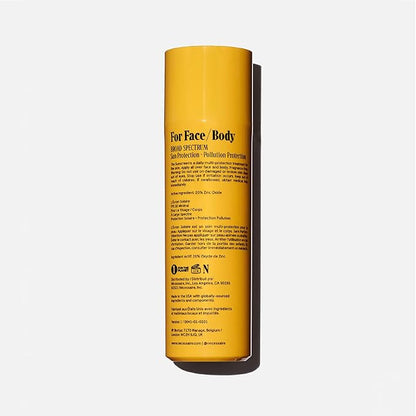 Nécessaire The Mineral Sunscreen SPF 30 PA+++. For The Body. Broad Spectrum. Zinc Oxide, Hyaluronic Acid, Niacinamide. Hydrate. Protect Against Sun Damage + Premature Aging. Dermatologist-Tested 5.1oz