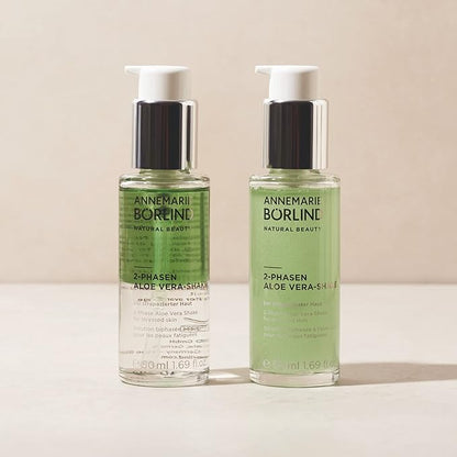 ANNEMARIE BÖRLIND - 2 Phase Aloe Vera Shake - Hyaluronic Acid + Aloe Vera + Black Currant Seed Oil For Soothed Skin - Soothing, Relaxing, Nourishing - 50ml