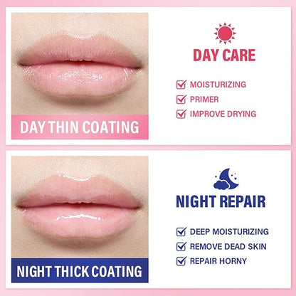 2PCS Lip Sleeping Mask, Lip Mask Grape)