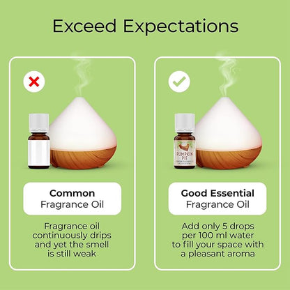 Good Essential Professional Frankincense & Myrrh Fragrance Oil, 10 ml (0.33 fl oz), Aromatherapy Scent for Candles, Soaps, Diffuser, Perfume - Frankincense & Myrrh Blend