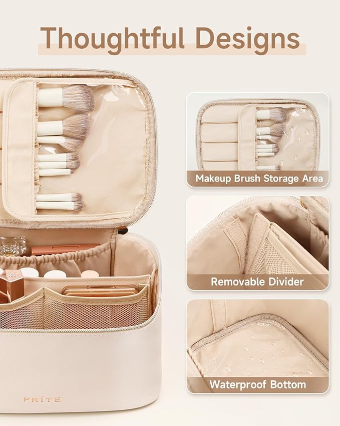 Prite makeup bag, large capacity