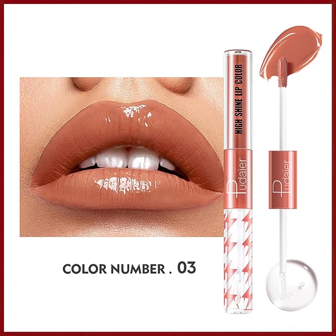 MIELIKKI Liquid Lipstick with Clear Lip Gloss, Dual Gloss,