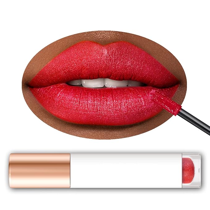 Women Matte Lipstick Red Long Lasting Liquid Lipstick, Long