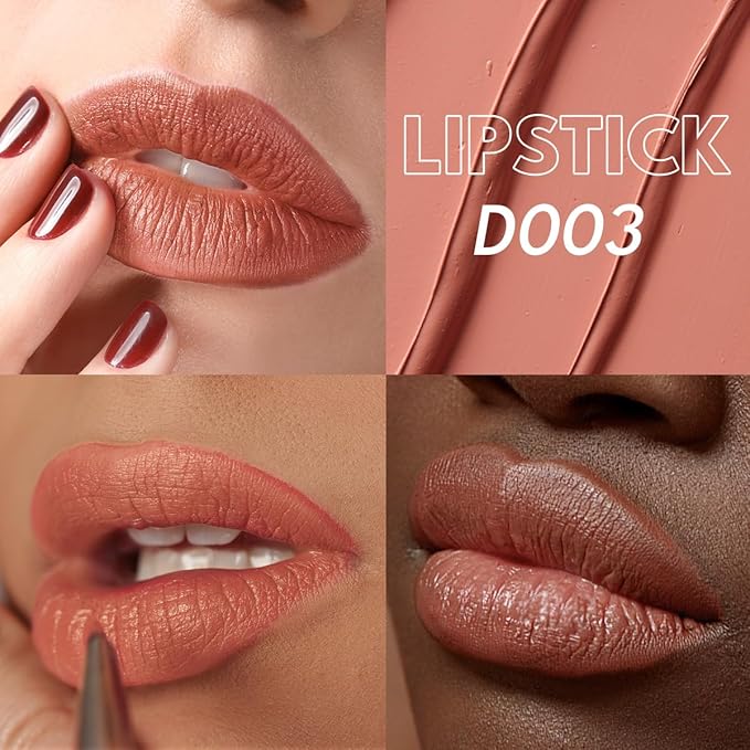 2PCS Marbled Matte Lip Stick Makeup Coverage,