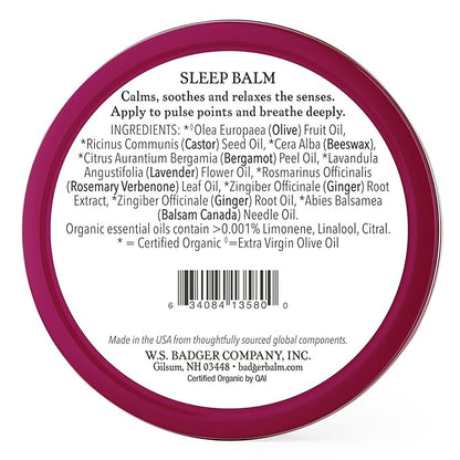 Badger - Sleep Balm, Lavender &