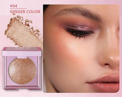 MAEPEOR Face Highlighter Palette 8 Colors Smooth Shimmer (inger Color) 04 G