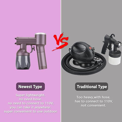 Portable Spray Tan Machine Mini Cordless Spray Tan Gun Rechargeable and Handheld Airbrush Tan Machine Self-Tanners For Home Spray Tan Travel Tan DIY Tan Salon Mobile Tan Self Tan Beach Tan