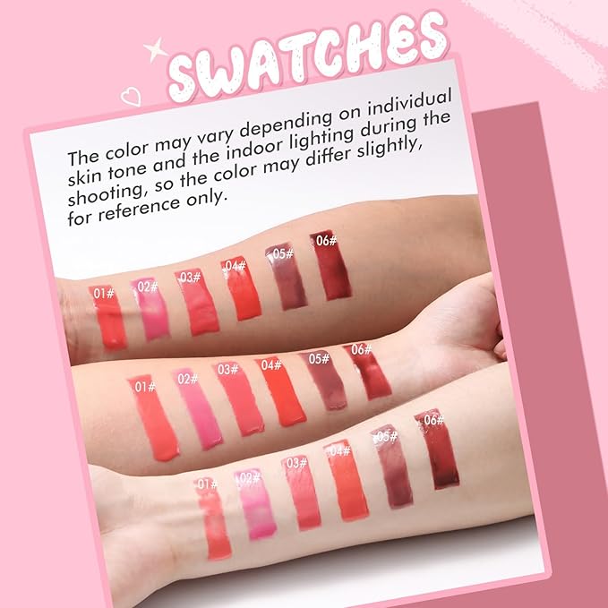 Tinted Lip Balm, Twist Dispenser Hydrating Lip Gloss, Lightweight, Shiny Melting Lip Gloss, Comfortable, Non-Sticky, Lip Mask Friendly(03#)