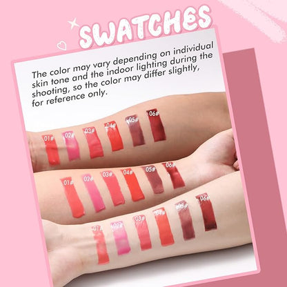 Tinted Lip Balm, Twist Dispenser Hydrating Lip Gloss, Lightweight, Shiny Melting Lip Gloss, Comfortable, Non-Sticky, Lip Mask Friendly(03#)