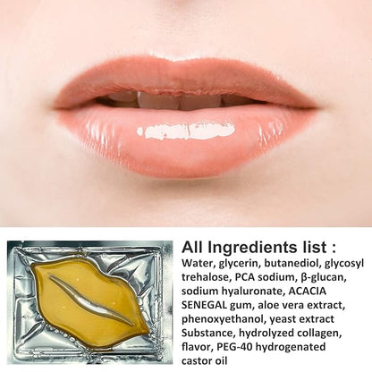 Adofect 30 Pieces Collagen Crystal Gold