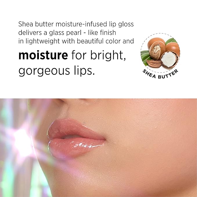 UNICORN GLOW Luminous Lip Gloss, 3 Rose Gold -Moisturizing Lip Gloss with Shimmery Finish - Lightweight, Sheer and Hydrating [0.18 oz. / 5 g] glitter gloss