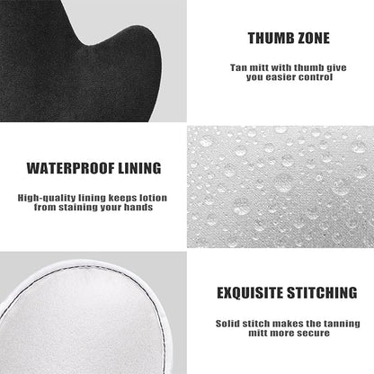 2 Pack Mesh Self Tanning Mitt Applicator-Self Tanner Mitt Applicator,Tanning Mitts Self Tanner Applicator Kit Self Tanning Glove for Self Tan Mitt Applicator Sunless Tanning Mitt for Self Tanner Glove