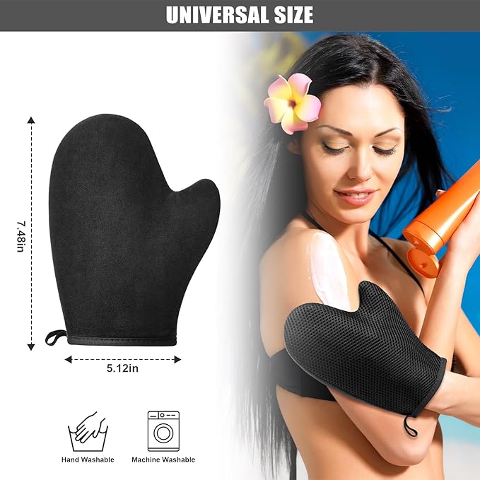 2 Pack Mesh Self Tanning Mitt Applicator-Self Tanner Mitt Applicator,Tanning Mitts Self Tanner Applicator Kit Self Tanning Glove for Self Tan Mitt Applicator Sunless Tanning Mitt for Self Tanner Glove