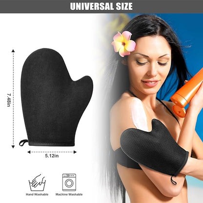 2 Pack Mesh Self Tanning Mitt Applicator-Self Tanner Mitt Applicator,Tanning Mitts Self Tanner Applicator Kit Self Tanning Glove for Self Tan Mitt Applicator Sunless Tanning Mitt for Self Tanner Glove