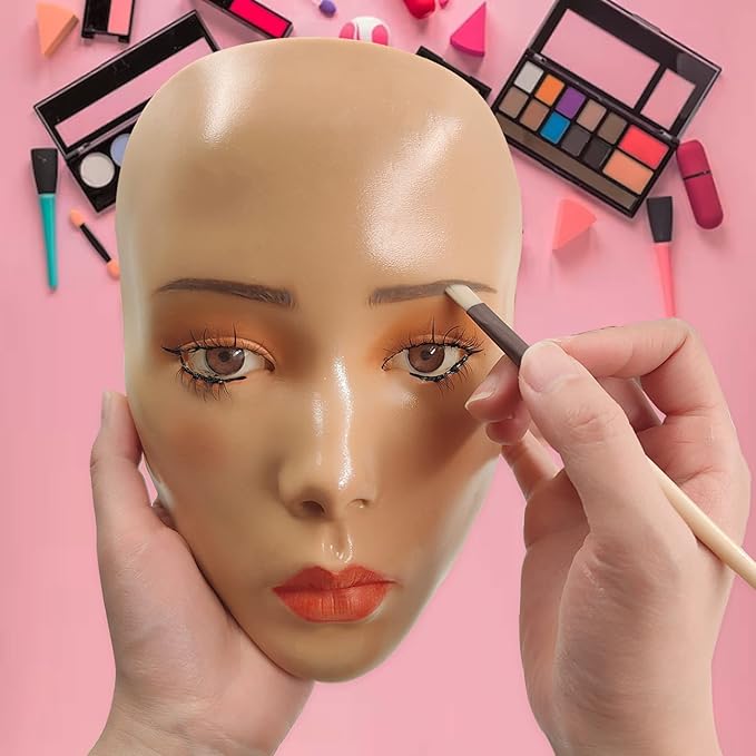 3D Makeup Practice Face,Reusable Makeup Mannequin