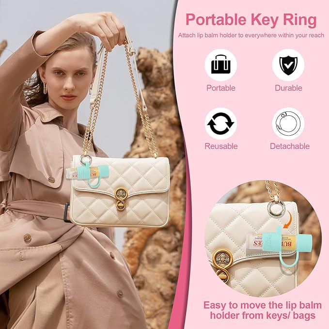 Desing Wish Silicone Lip Balm Holder Lanyard