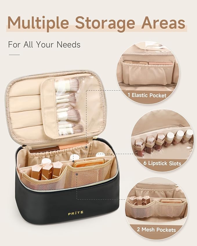 Prite makeup bag, large capacity