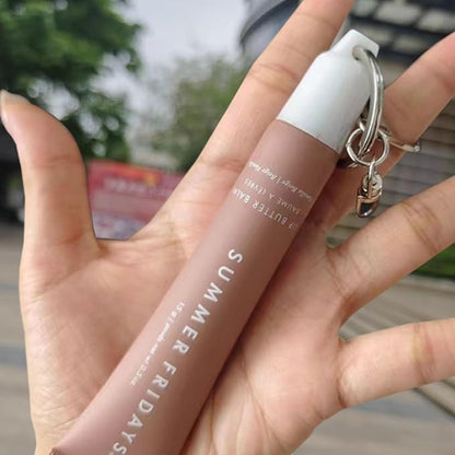 PIAOLGYI Keychain Cap for Summer Fridays,Lip Balm,White(ONLY