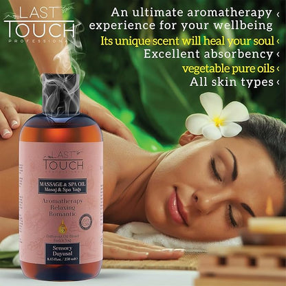 Sensual Massage Oil for Couples Sexual - Massage Oils for Date Night - Massage Oil Massage for Therapy - Aromatherapy Massage Oil Intimate Moments - Aphrodisiac Oil - 8.45 Fl Oz