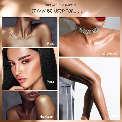 MAEPEOR Shimmer Body Luminizer 5 Colors Moisturizing Glow 80ML