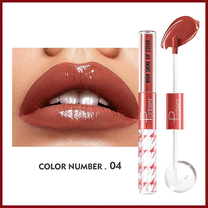 MIELIKKI Liquid Lipstick with Clear Lip Gloss, Dual Gloss,