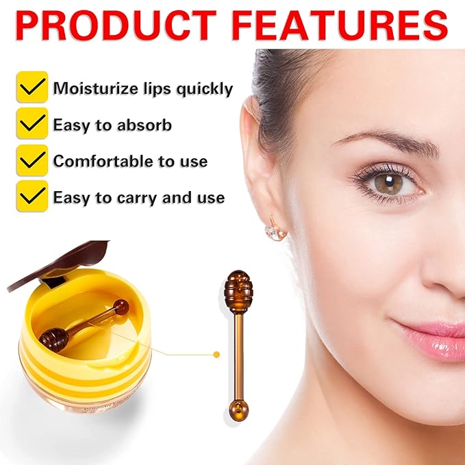 Bee Lip Balm Honey Pot Honey Moisturizing
