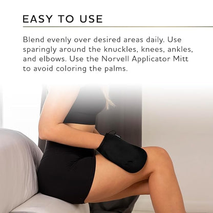 Norvell Venetian Sunless Tanning Bundle: Self Tanner Spray Solution Mist with Bronzer for Instant Sun Kissed Glow, 7 fl. oz. and Streak Free Washable Applicator Blending Tan Mitt for Flawless Results