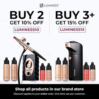 LUMINESS Airbrush Spray Silk Foundation Starter Kit - & Moisturizes