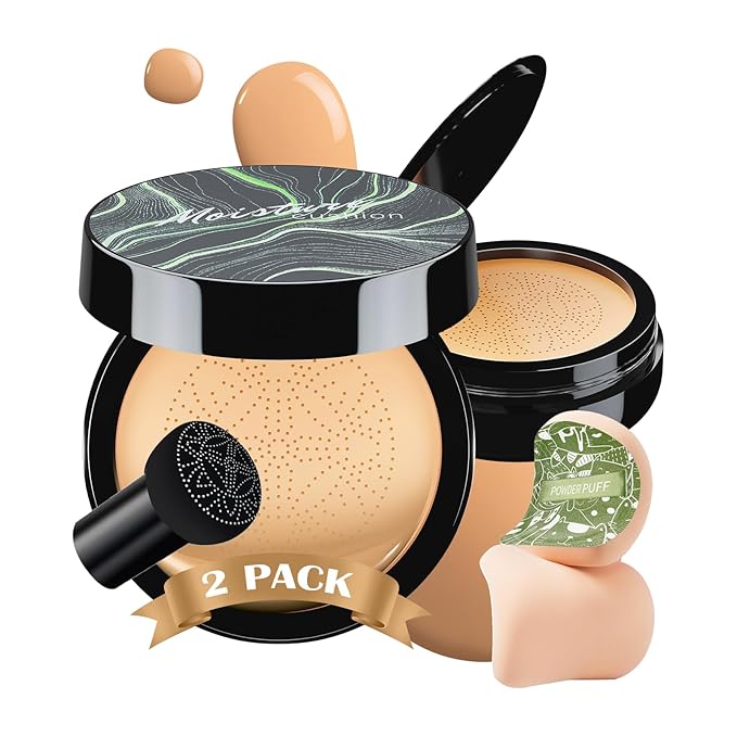 2 PCS Mushroom Head Air Cushion CC Cream (Buff Beige