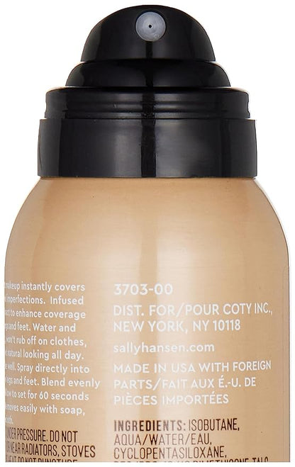 Sally Hansen Airbrush Legs, Leg Spray-On Makeup, Fairest Glow 4.4 Oz (Pack of 2)