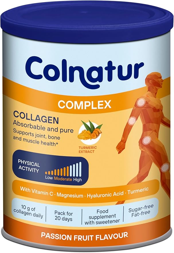 COLNATUR Complex Collagen Turmeric Flavor 250g – Joints, Bones, Muscles, Teeth and Skin – Collagen and Vitamin C