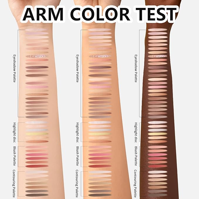 4-Layer Book-Style Foldable Makeup Palette Set | Portable