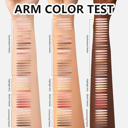 4-Layer Book-Style Foldable Makeup Palette Set | Portable