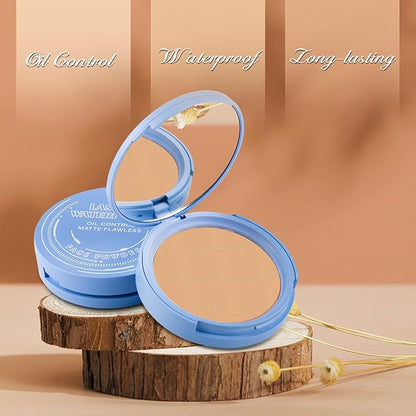 Oil Control Face Powder, Matte Smooth Setting Powder, (Pure Beige)