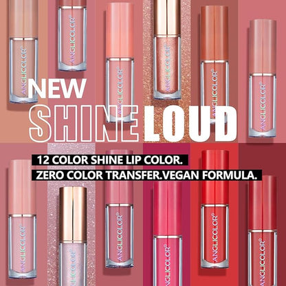 Matte Liquid Lipstick Set,Waterproof Long Lasting Non-Stick Lipstick for Women (12pcs)