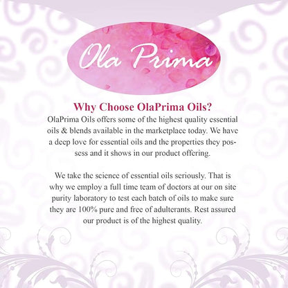 Ola Prima Oil of Youth Camphor Essential Oil - Therapeutic Grade for Aromatherapy, Diffuser, Lymphatic Massage, Hair, Skin - Dropper - 4 fl Ounce