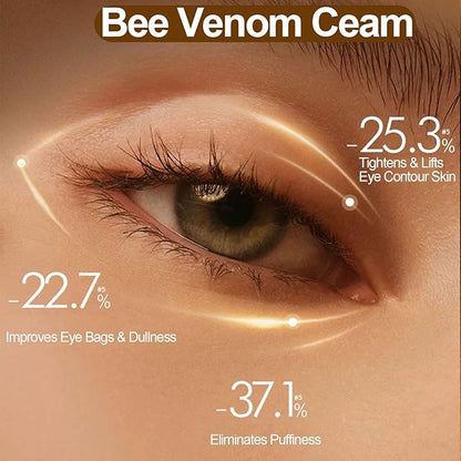 Bo-tox Bee Venom Cream for Lifting & Firming Saggy Face/Neck/Eyes, Wrinkle & Fine Lines & Eye Bag Removal, Restoring Elasticity & Deeply Moisturizing, Natural Bee Venom Serum for All Skin Types, 20 G