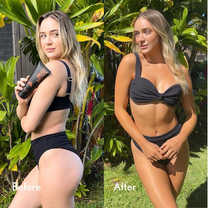 Self Tanner, All-Natural Gradual Self Tanning Lotion with Applicator Mitt, Luxurious Coconut Scent, Coconut Oil, Vitamin C, Hyaluronic Acid, Natural DHA