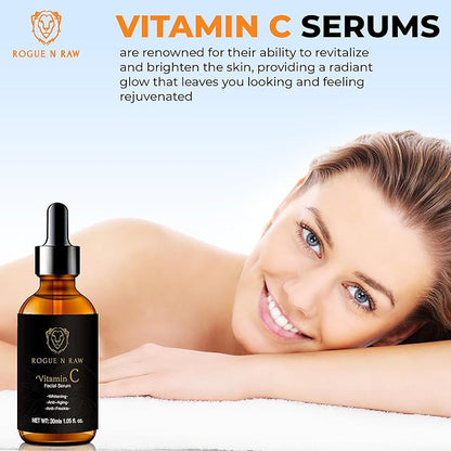 20% Vitamin C Serum 30ml - Maximum Strength Formula - Retinol, Hyaluronic Acid, Collagen - Treatment For Face & Eyes, Wrinkles