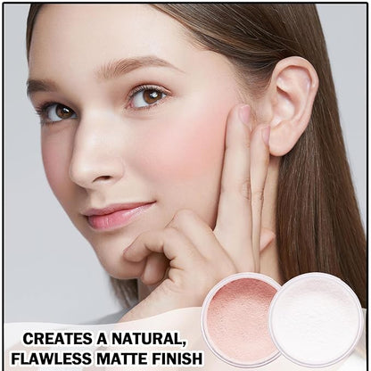 2PCS Setting Powder Loose Face Powder Matte Soft